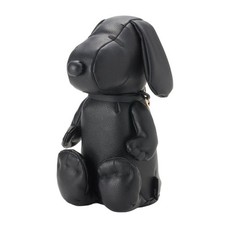 Peanuts ROOTOTE Sitting Snoopy Shoulder bag Black synthetic leather Japan New
