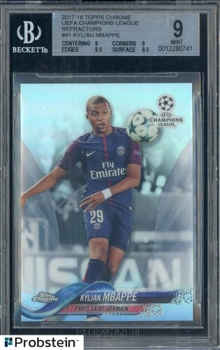 Kylian Mbapp 2017 Topps Chrome Kylian Mbapp #41 Refractor