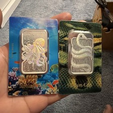 2024-25 Pamp NATURE’S GRIP Anaconda And Octopus 1 Oz Holographic Bar Set Of 2