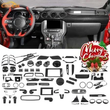 Full Set Interior Exterior Decor Cover Trim Overlay Kit for Ford Mustang 2015-23