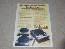 Technics Turntable Ad, '74, SL-1200, SP-10, SL-1100, Article,1 pg, Direct Drive
