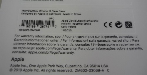Authentique / Original Apple IPHONE 11 Transparent Étui/Housse - Neuf - Photo 6 sur 11