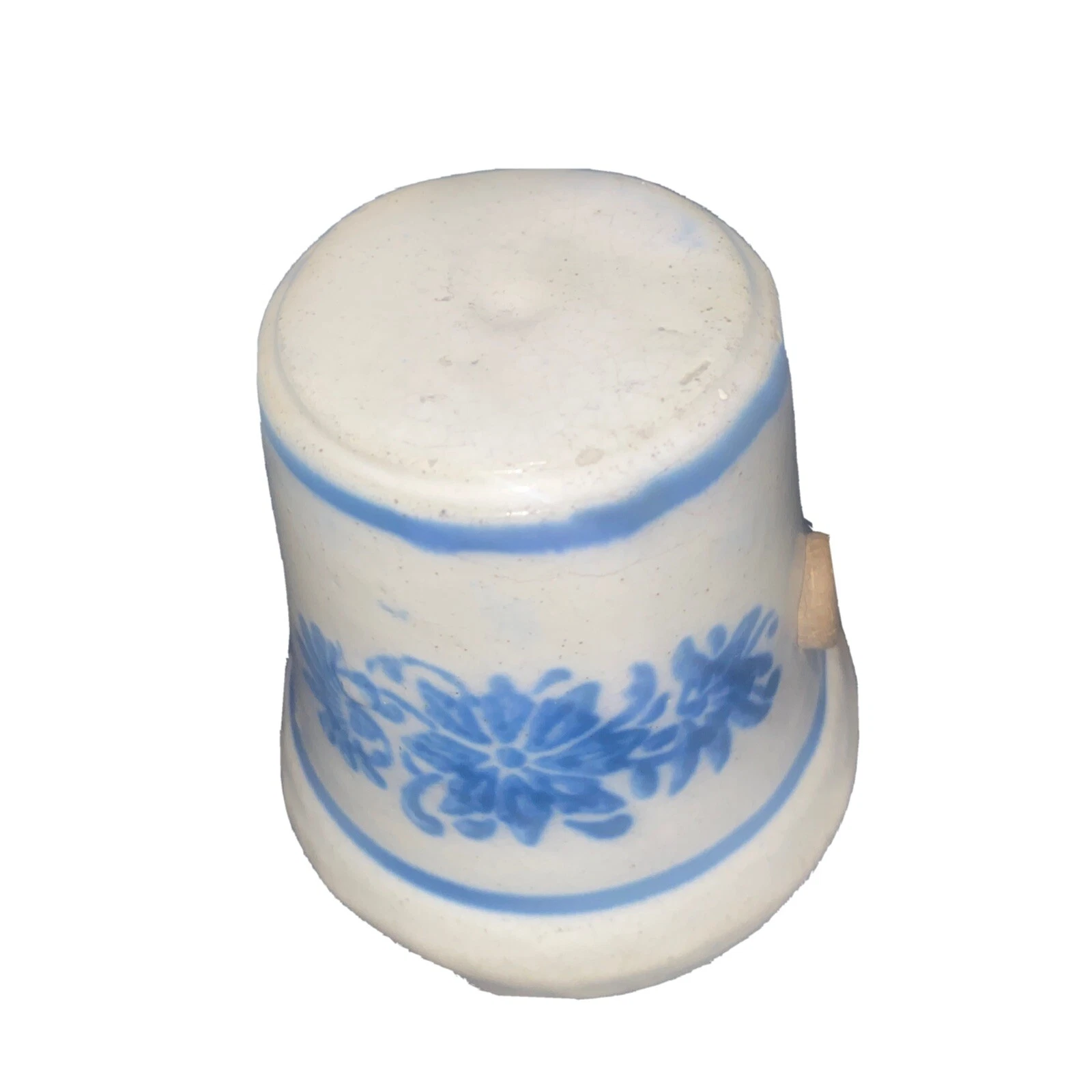 Early 1900s stoneware meat tenderizer no handle