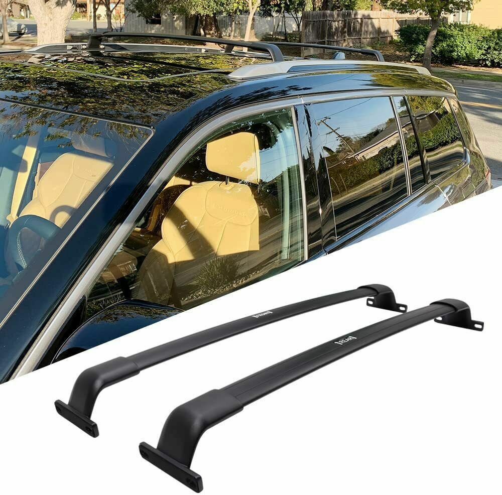 2Pcs Roof Rail Racks Cross Bars Crossbars Fits for Jeep Grand Cherokee 2022 2023
