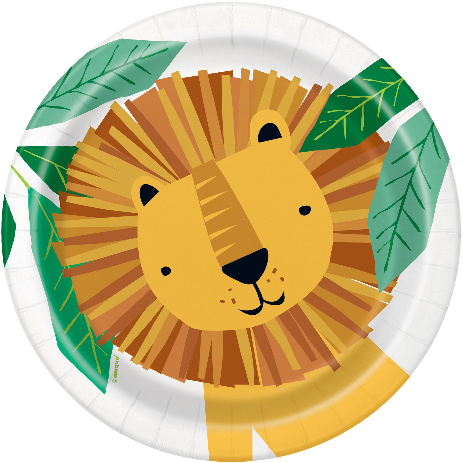 Animal Safari Paper Plates 18cm Lion Jungle Party Safari Animals Tableware x 8