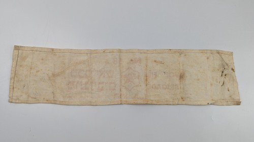 VINTAGE ISRAEL FIRE BRIGADE VOLUNTEER ARMBAND No. 58 TEL AVIV 1930s-50s TLV - Picture 10 of 15
