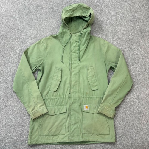 Carhartt Mantel Erwachsene Medium Grün Battle Parka Kapuze Übergangsjacke Herren