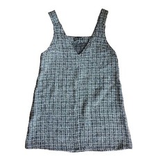 Shein Dress Womens Size S Small Black White Tweed Sleeveless Pullover Mini
