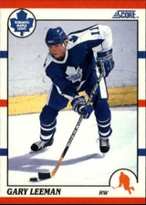 1990 SCORE NHL HOCKEY Trading Card #40 -- Gary Leeman, Toronto Maple Leafs