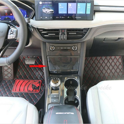 For Ford Escape Kuga 2020-2024 Carbon Fiber Style Console Storage Box Frame Trim - Picture 7 of 7
