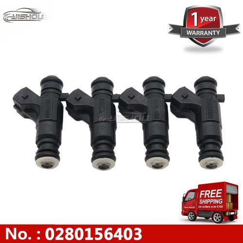 4 Fuel Injectors 0280156403 For VW Golf Polo Fox Voyage Flex 1.6L 032906031R NEW - Picture 1 of 12