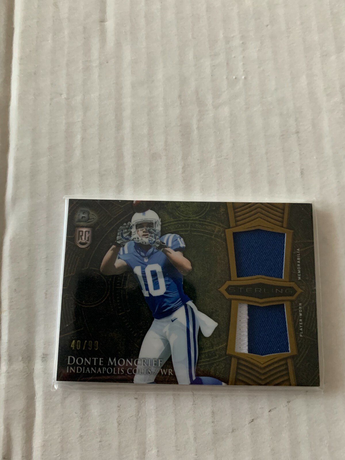 Donte Moncrief Bowman Sterling Rookie Dual Relics #DM Base