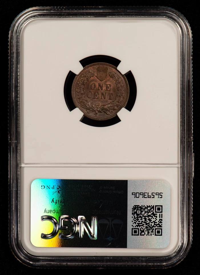 1893 1c Indian Head Small Cent - NGC MS 64 BN - PQ Luster - SKU-X4846 - Image 2 of 4