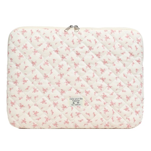 Maple Leaf Cute Quilted Laptop Sleeve Shockproof Commute Work Study Bag - Bild 5 von 21