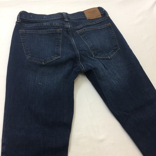 ABERCROMBIE & FITCH Jeans Men's 29 x 30 Slim Straight Stretch Dark Blue Denim - Picture 9 of 18