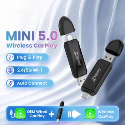 Wireless CarPlay Adapter Smart Box Car Plug Play WiFi Bluetooth Auto Connection
