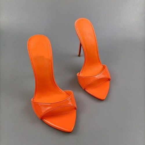 Mode Damen Sandalen Slipper High Heel Stilettos spitz zulaufend Hausschuhe Pantoletten - Bild 1 von 15