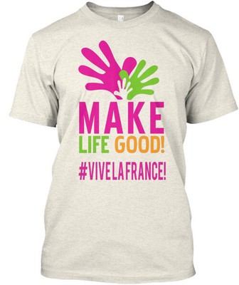 Vive La France T-Shirt Made in the USA Size S to 5XL