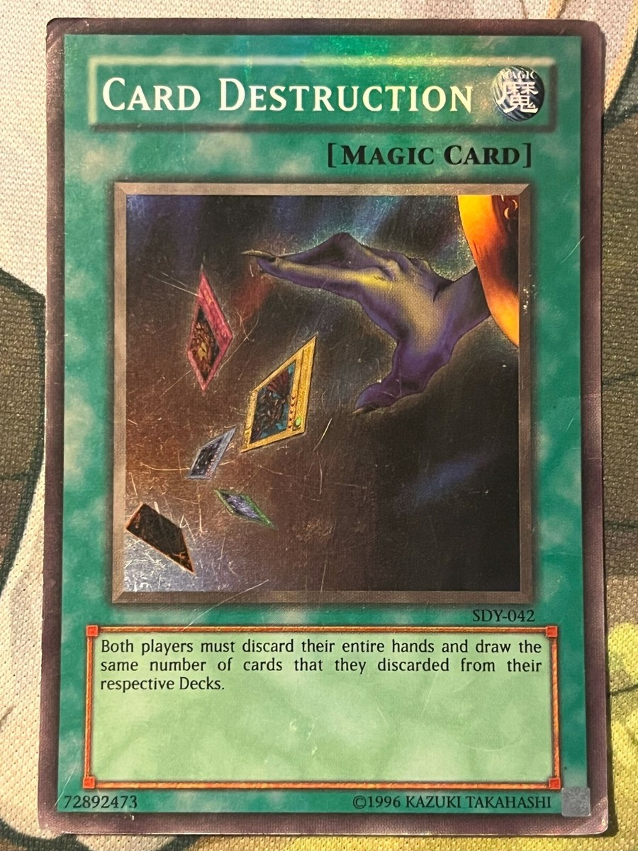 yugioh best cards to discard Yugioh - Card Destruction - SDY-042 - Super Rare - Unlimited - MP