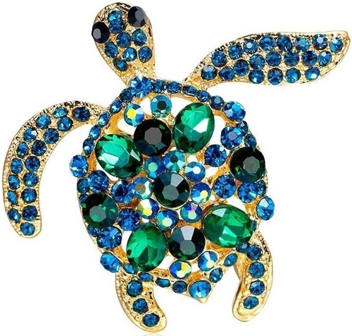 Vintage Turtle Brooches Sea Animal Pin Women Men Fashion Wedding Jewelry Gifts - Picture 8 of 93