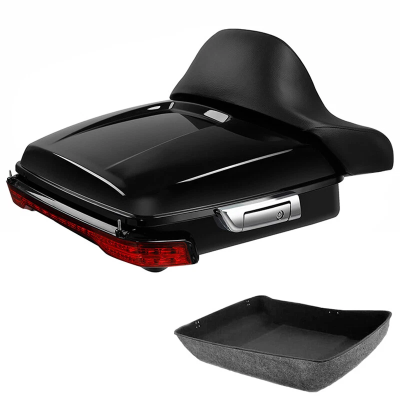 Chopped Pack Trunk Backrest LED Light Fit For Harley Electra Street Glide 14 23