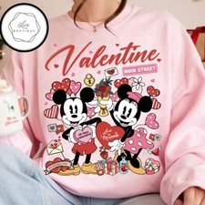 Vintage Mickey Minnie Disney Valentine on Main Street Unisex Shirt 800986