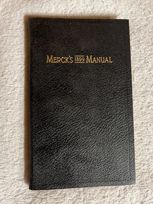 Merck's 1899 Manual - Englische Ausgabe |   533