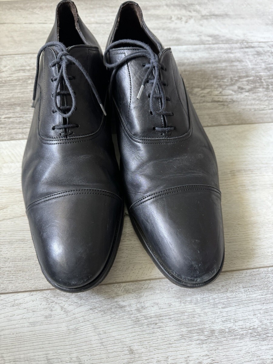 To Boot New York Black Leather Oxford Cap Toe Dress Shoes 