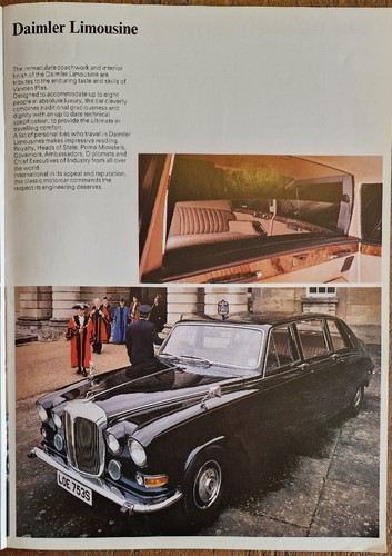 JAGUAR ROVER TRIUMPH The Complete Range Car Brochure No. 3351 - Foto 5 di 12