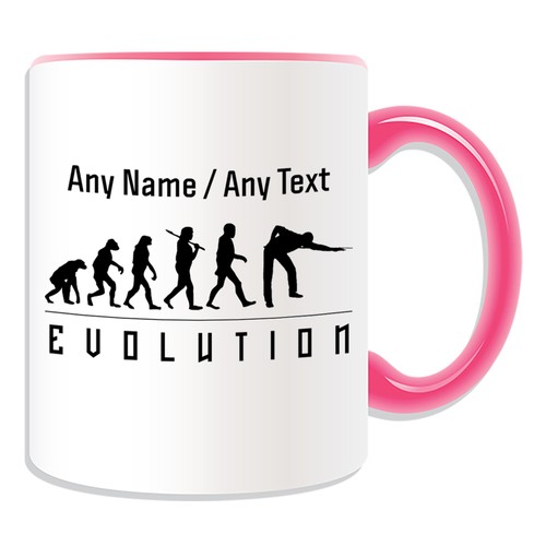 Personalised Gift Pool Mug Money Box Cup Evolution Design Team Player Name Horse - Picture 4 of 20