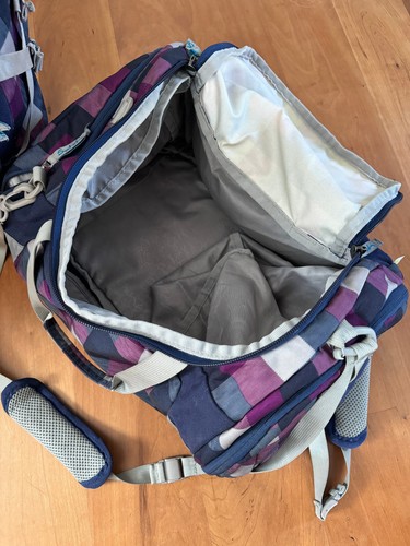 Satch Pack Schulrucksack + Sporttasche karo Lila/Blau ergonomisch Rucksack - Bild 10 von 12