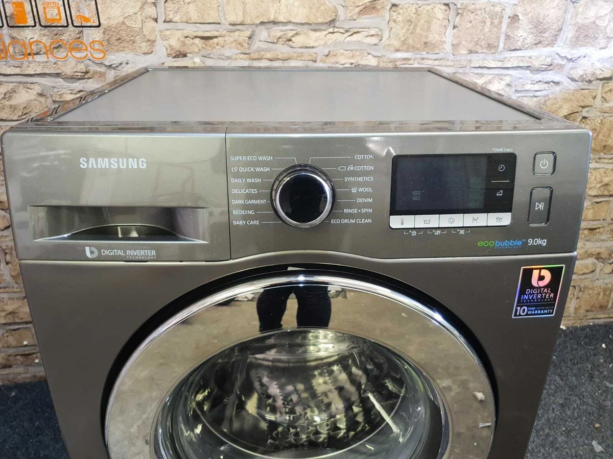 LAVE LINGE FRONT SAMSUNG 9KG 1400TRS ECO BUBBLE ADD WASH A BLANC