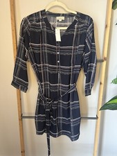 NWT Loft Outlet Plaid Dress Shirt Size XS