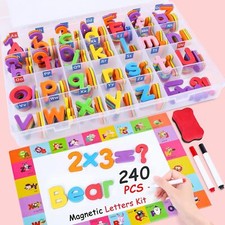 240Pcs Magnetic Letters Numbers For Classroom School Supplies Alphabet Magnets F