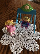 Cabbage Patch Kids SWING + Two PVC Figures 1984