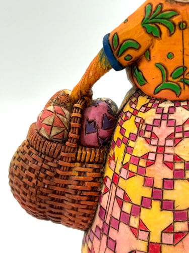 Jim Shore Easter Bunnette Estatuilla Conejito con Cesta 8" Estatuilla 2004 4001850 Nuevo en Caja - Imagen 19 de 24