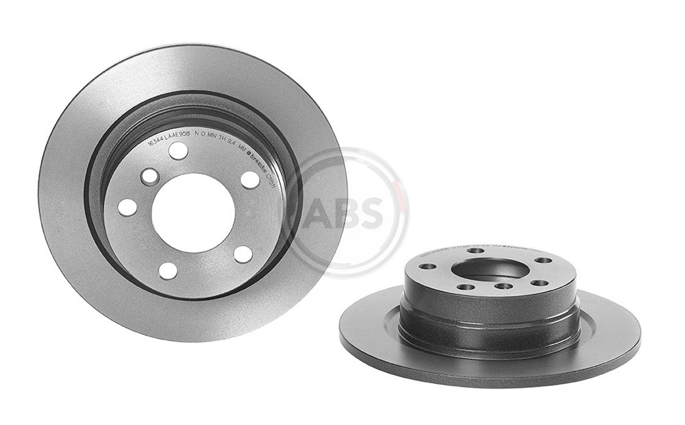 2x Brake Discs Pair Solid fits BMW 114D F20, F21 1.5D Rear 15 to 19 B37D15A Set - Image 25