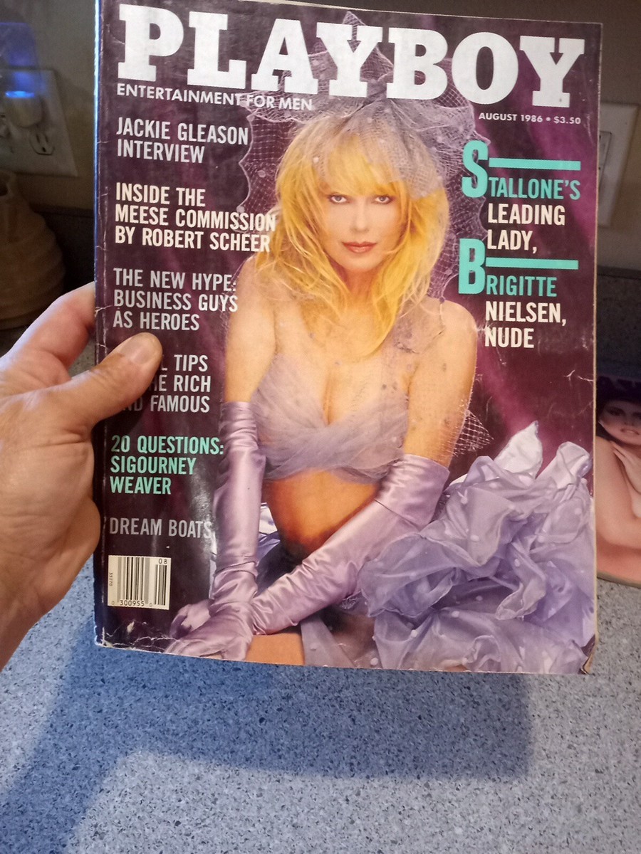 9) Playboy Magazine 1987, '88, '89, '90, 1999, Naomi Campbell