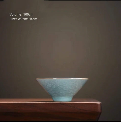 Tazza da tè porcellana smaltata crepitante tazza kungfu cinese celadon tazze ceramica - Foto 26 di 40