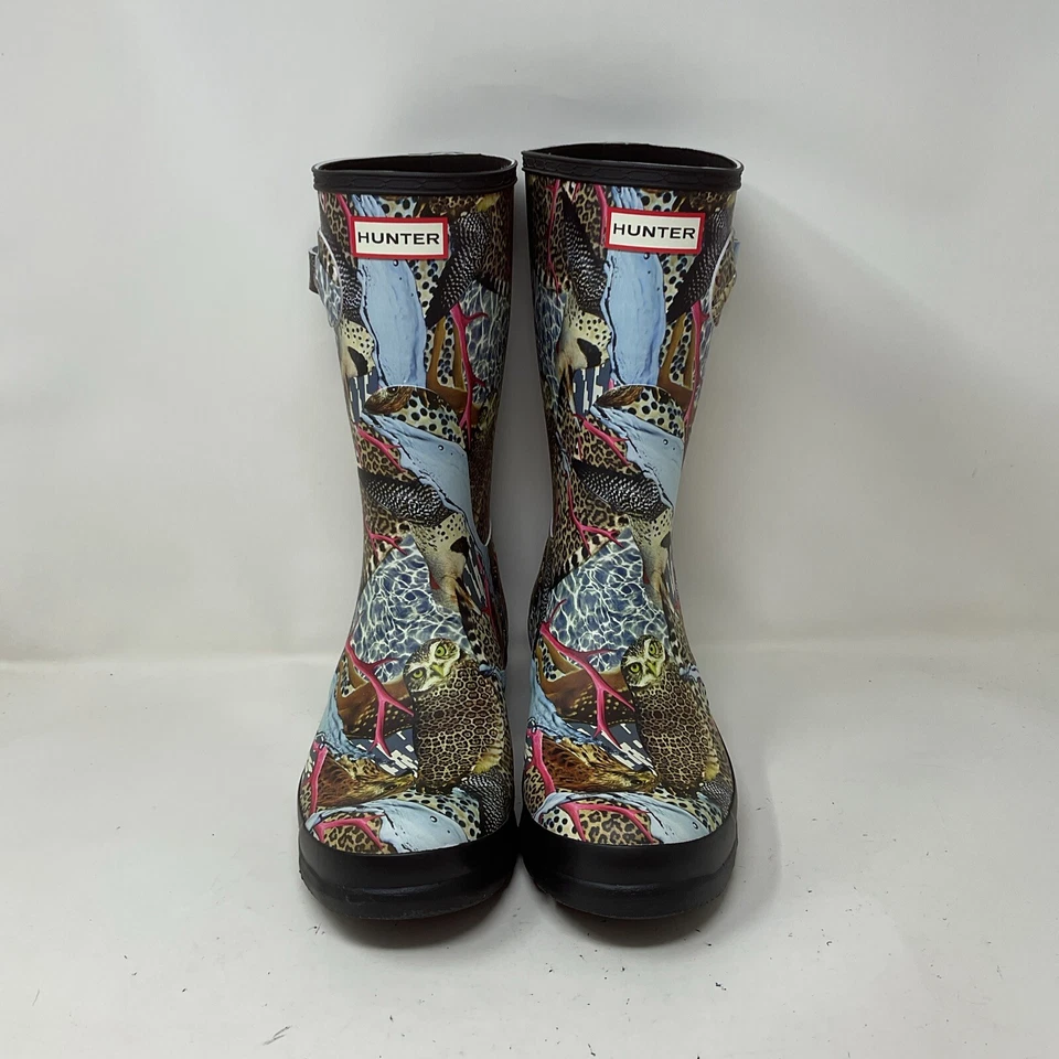 Botas de chuva femininas Hunter e Matt Maitland estampa de coruja tamanho 11 femininas 9,5 masculinas - Imagem 3 de 4