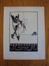 Aubrey Beardsley 1901 litho 'Another Design for the Prospectus of 'The Savoy''
