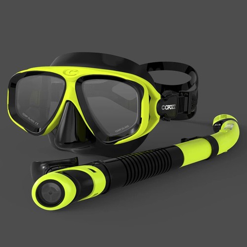 Diving Mask Anti Fog Goggles with Snorkel Glasses Tube for Adult Swimming Masks - Picture 17 of 26