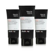 Anthony Shave Gel, 6 Fl Oz Pack of 3 