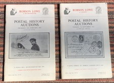 2 x ROBSON LOWE LONDON POSTAL HISTORY AUCTIONS CATALOGUES 1982 