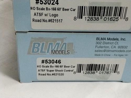 BLMA MODELS ATSF BX166 B OX CARS SANTAFE SHOCKCONTROL X 1 ATSF LOGO X 11 - Picture 6 of 6