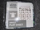 DISNEY MANDALORIAN SINGLE FLAT BED SHEET. NEW