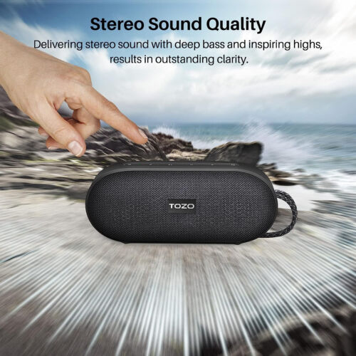TOZO PA1 Bluetooth Speakers with 20W Stereo Sound, 25H Playtime, IPX7 Waterproof - Picture 2 of 8
