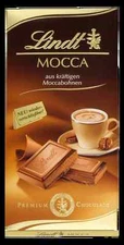 3 x100g Lindt Mocca Filled Chocolate with exquisite coffee-mocha beans NEW 