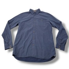 Ted Baker London Shirt Size 3 Dress Shirt Button Up Shirt Long Sleeve Geometric