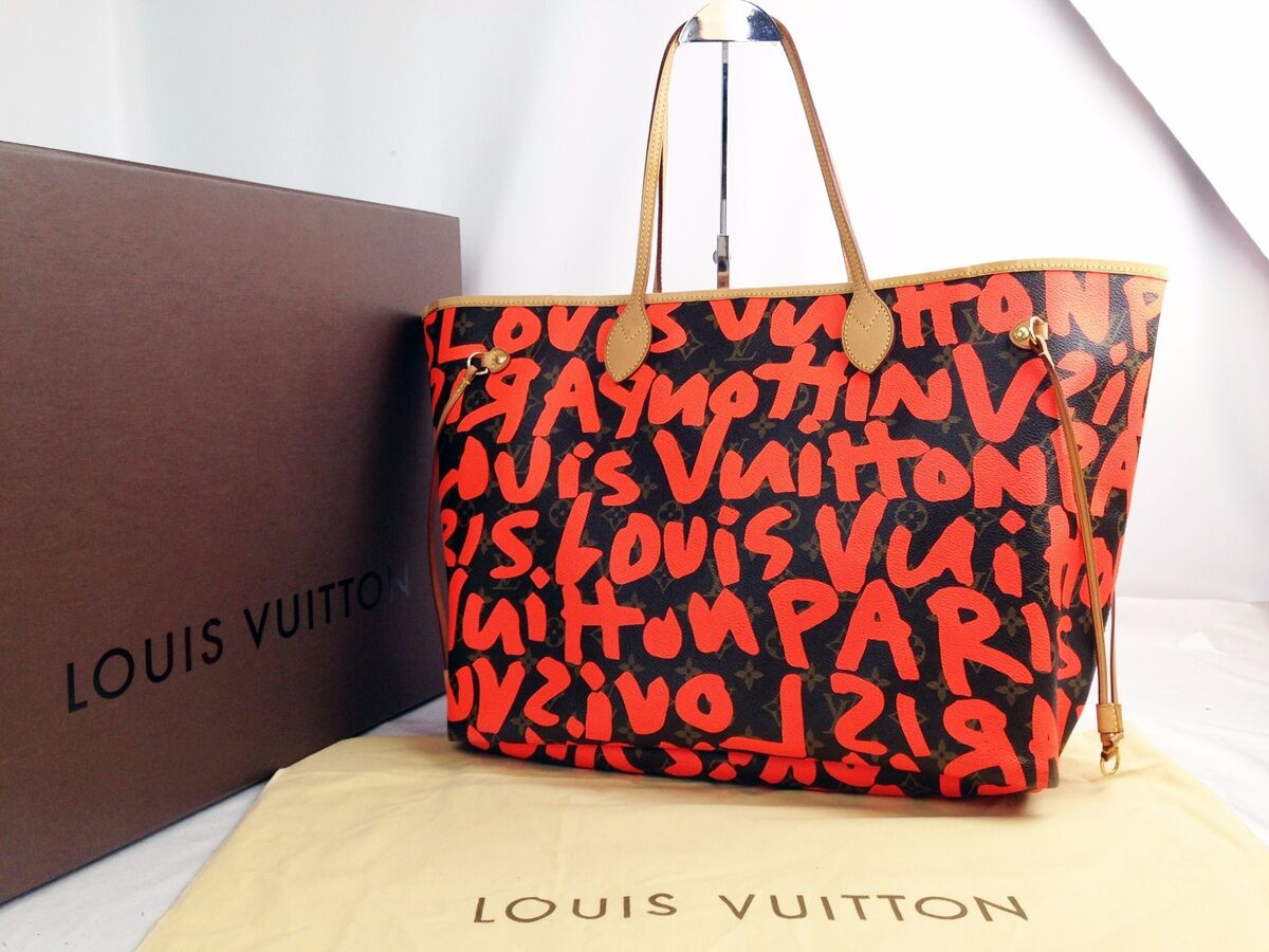 Louis Vuitton Neverfull Graffiti GM Rare Monogram Stephen Sprouse Tote  LV-0618N-0005